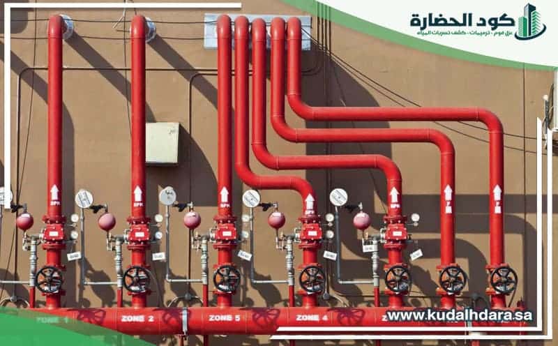 Fire sprinkler line leak detection